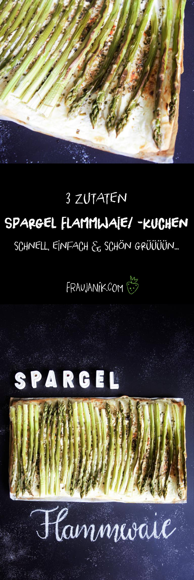 Spargel Flammwaie/Flammkuchen