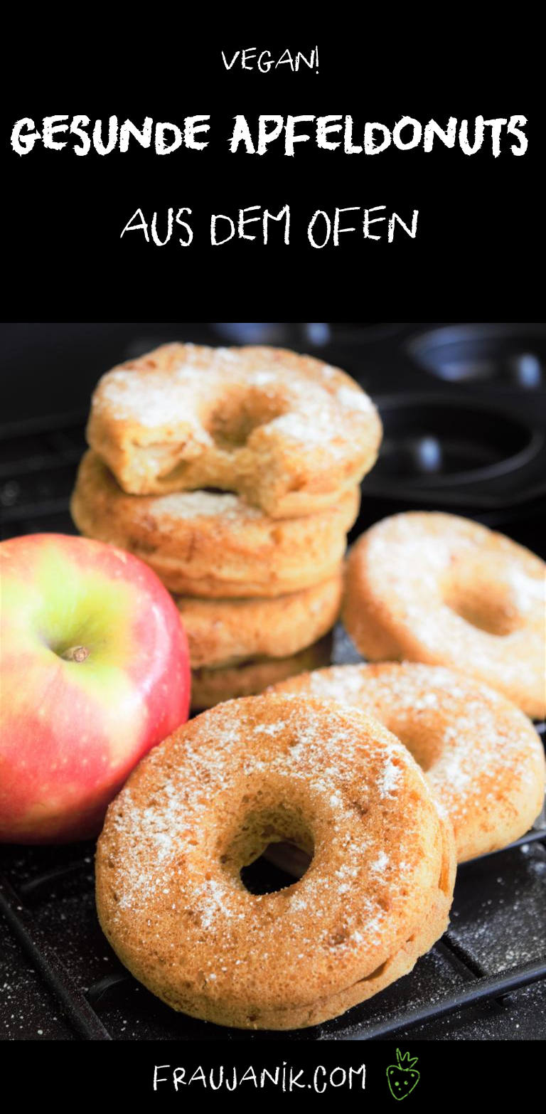 Apfel Donuts, donuts aus dem Ofen, Apfelküchlein