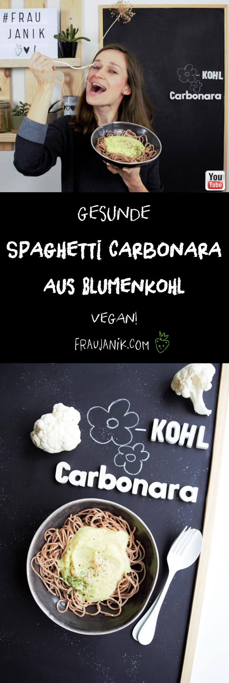 Blumenkohl Carbonara vegan