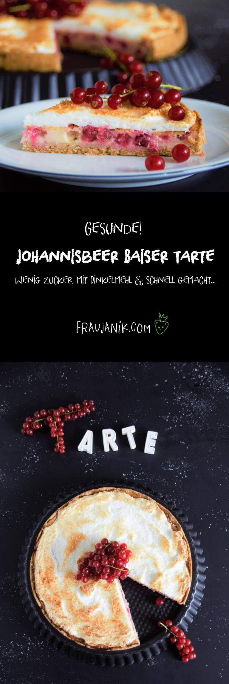 Johannisbeer Baiser Tarte, gesund