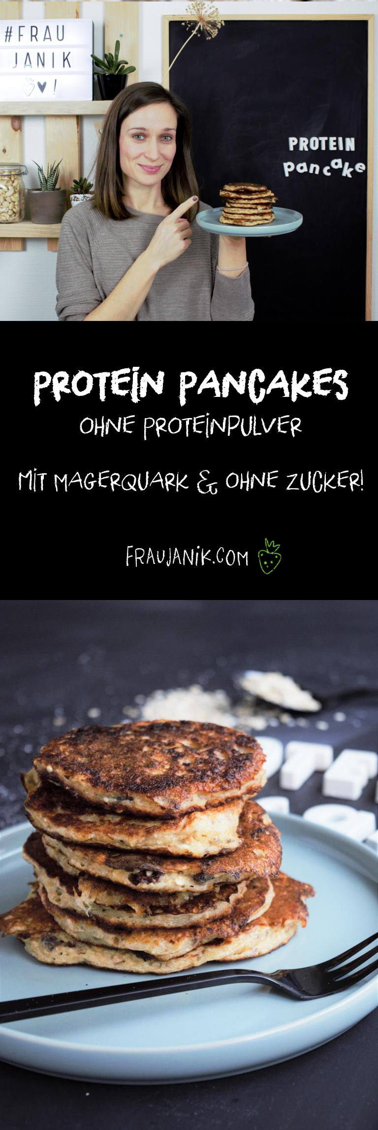 Protein Pancake mit Magerquark ohne Proteinpulver