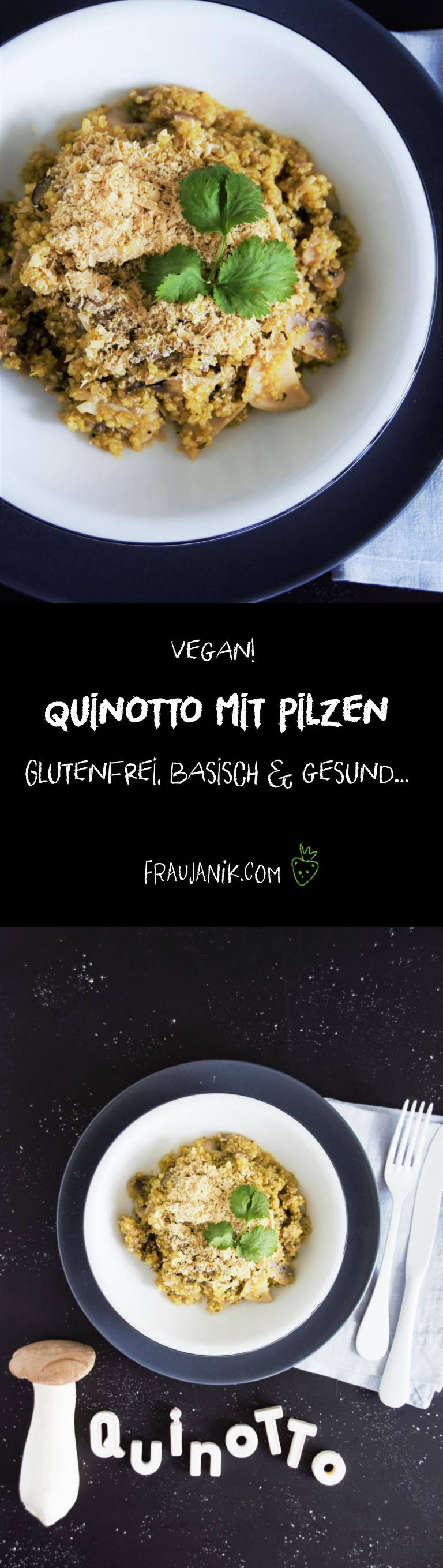 Quinotto mit Pilze, Risotto mit Quinoa