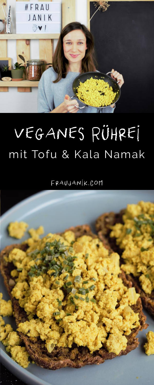 veganes Rührei mit Tofu und kala namak, fraujanik