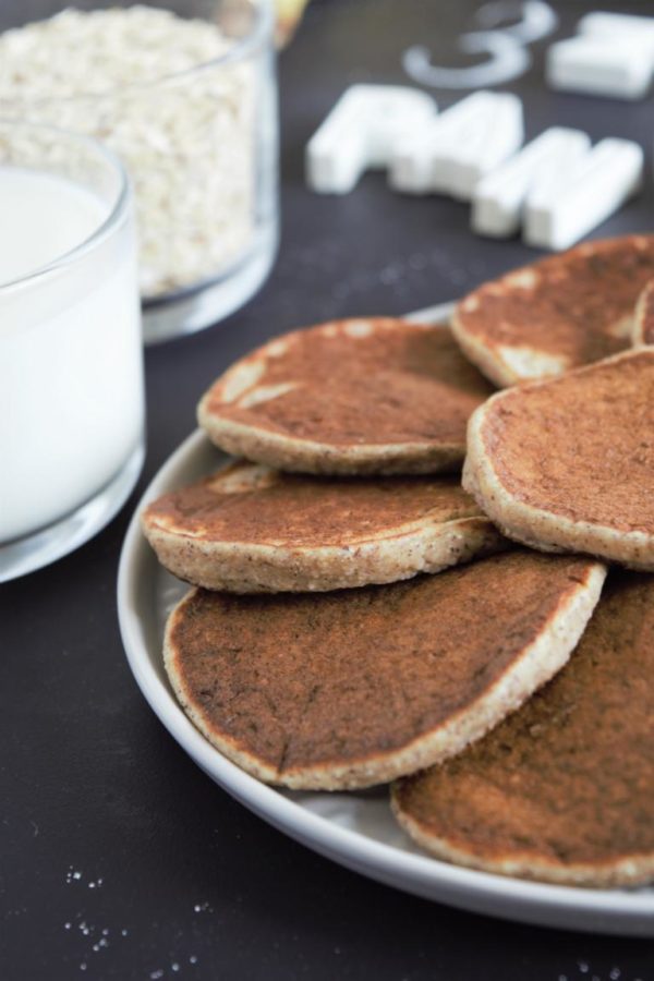 Gesunde Pancakes ohne Zucker 3 Zutaten & 1 Mixer! Frau Janik