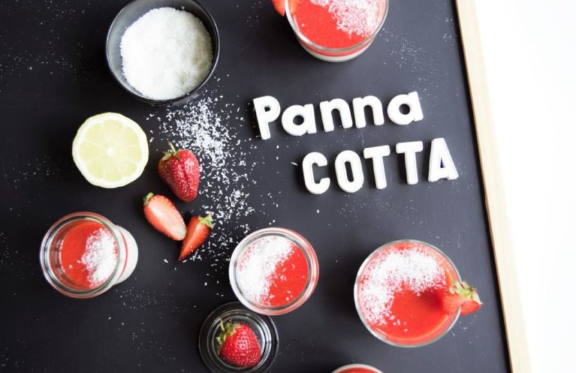 vegane Panna Cotta mit Kokosmilch