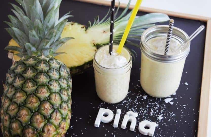 Pina Colada Mocktail, vegan, Kokosmilch, alkoholfrei, Cocktail, Ananas, Smoothie