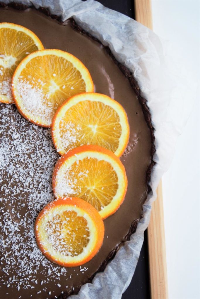Schoko-Orangen-Tarte | vegan - Frau Janik