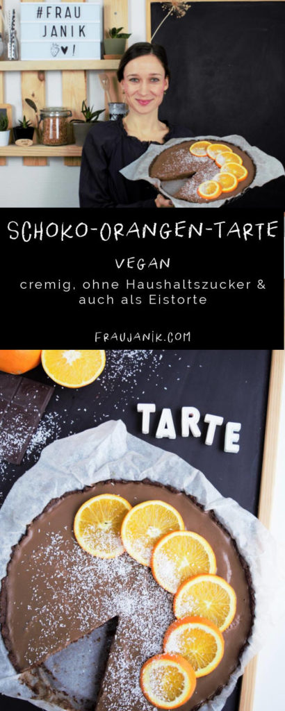 Schoko-Orangen-Tarte | vegan - Frau Janik