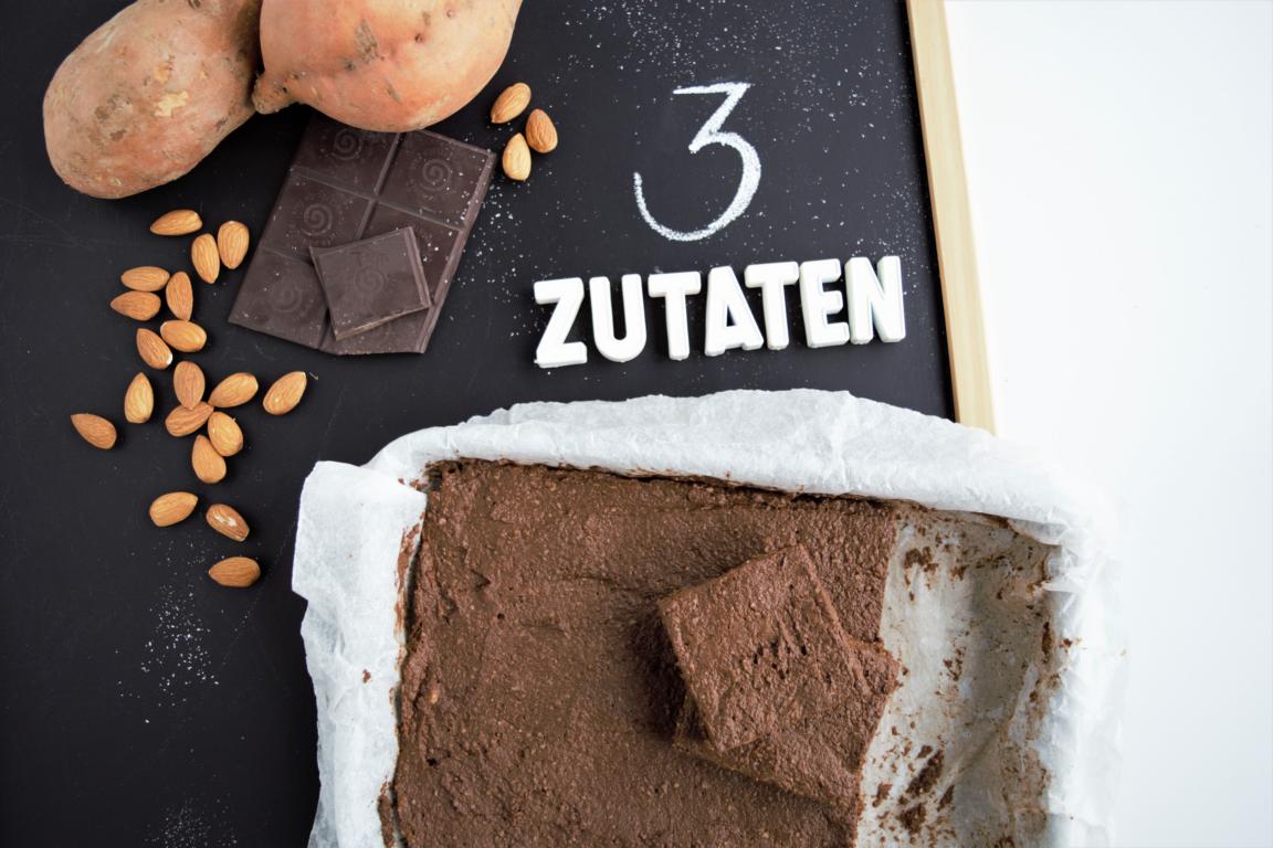 gesunde 3 Zutaten Brownies | gf, v - Frau Janik